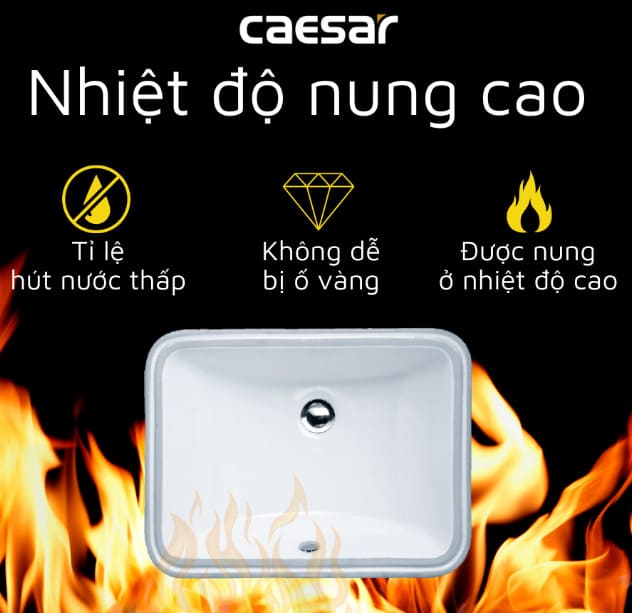 Chậu âm bàn đá Caesar độ bền cao, chất lượng