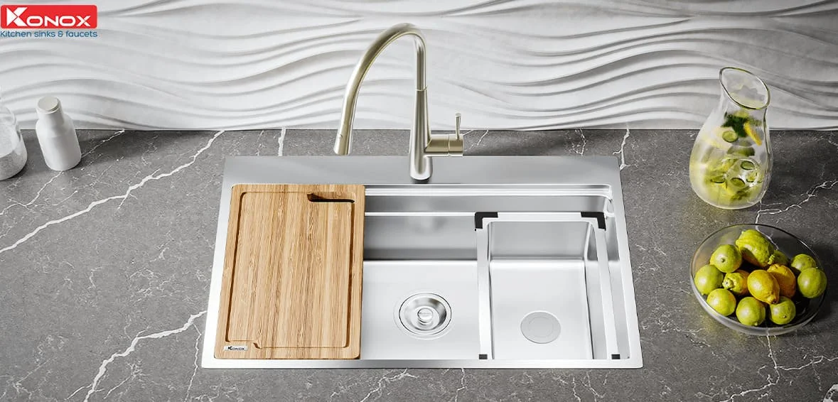 chậu bếp Konox cao cấp