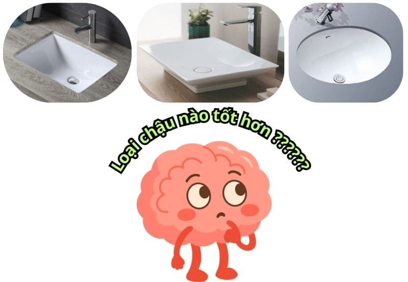 Chậu đặt bàn, chậu âm bàn loại nào tốt hơn?
