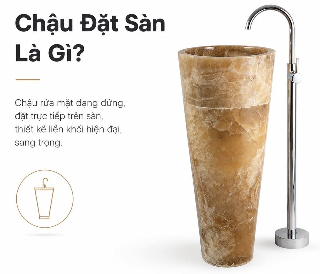 Chậu đặt sàn là gì?