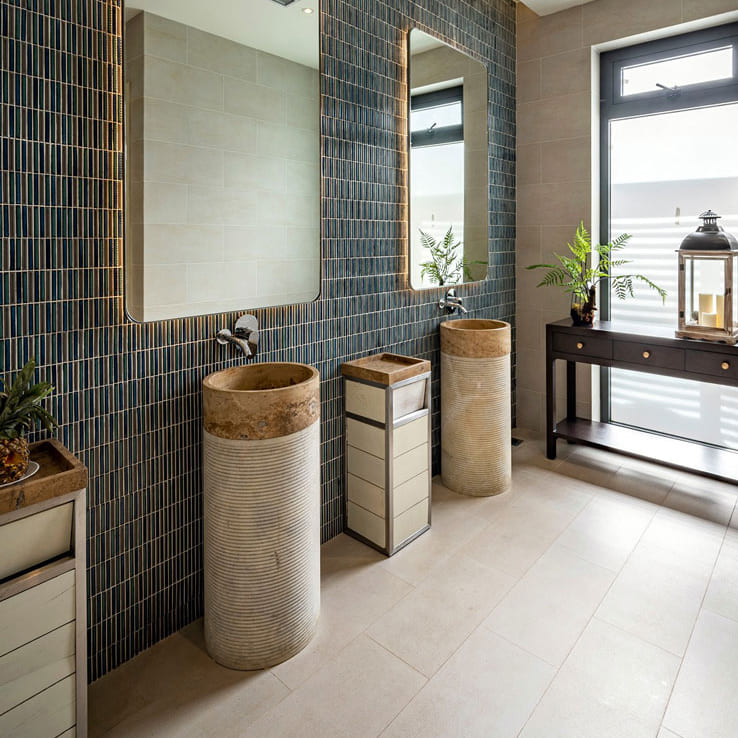 Chậu đặt sàn phù hợp với không gian nào?