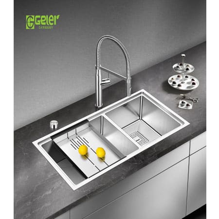 Chậu rửa bát 1 hố 1 bàn Geler GL-7648