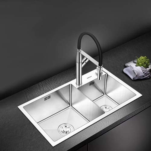 Chậu rửa bát 2 hố Geler GL Eco-8346