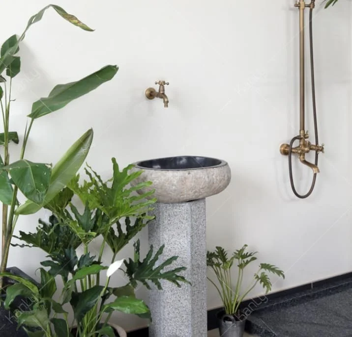 Chậu đá kanly tại nhà khách
