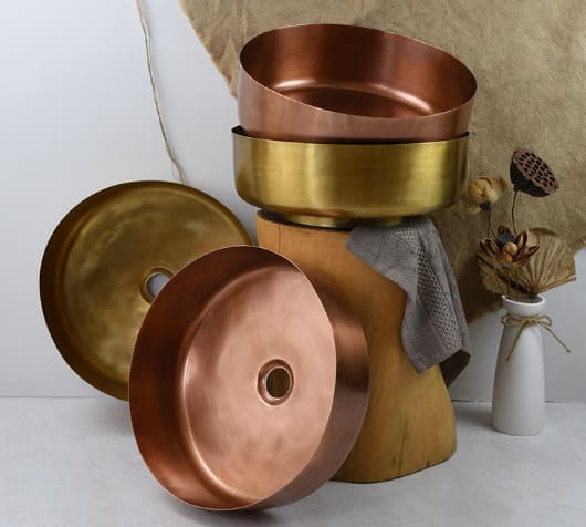 Chậu lavabo bằng đồng kanly