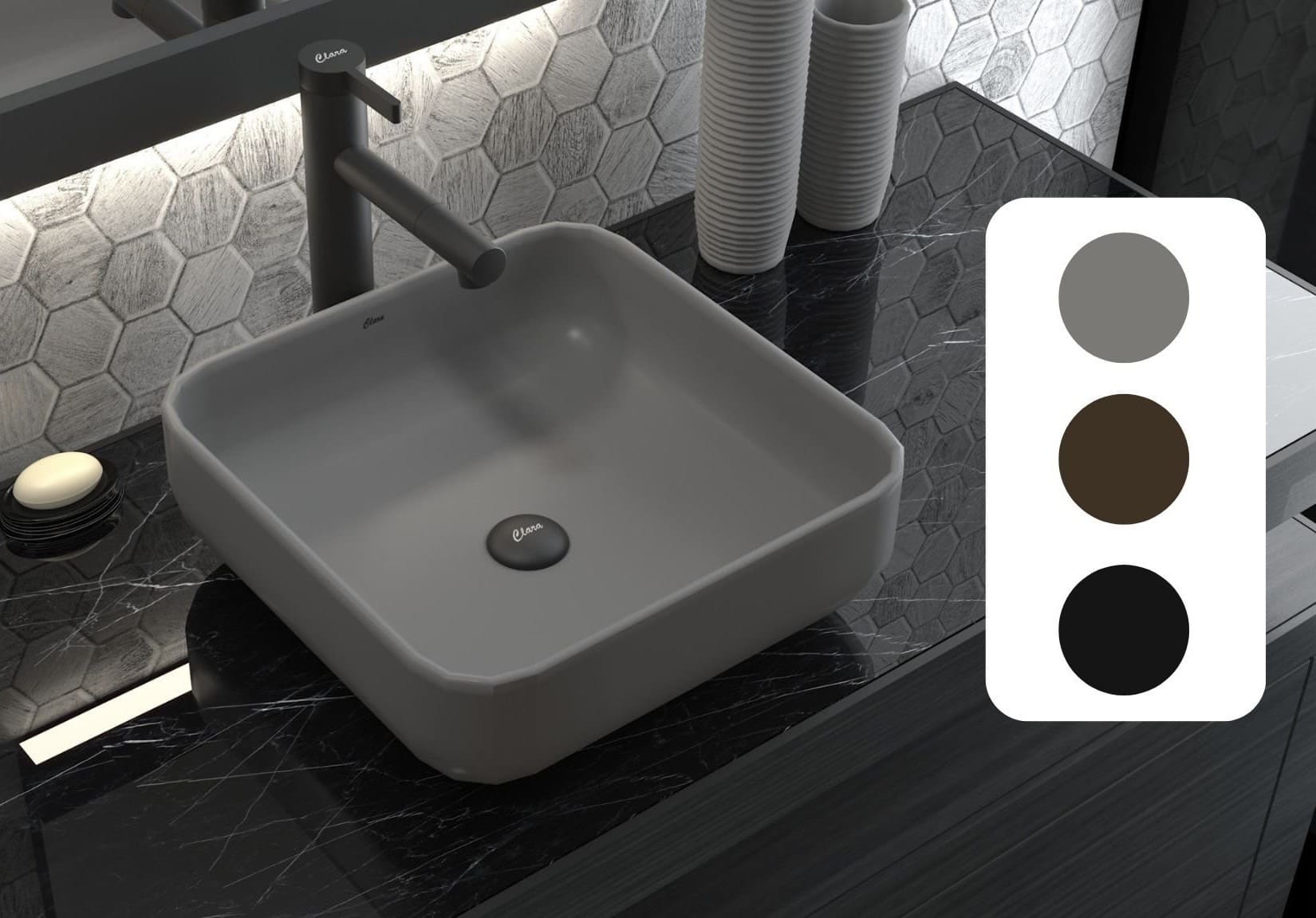 Chậu lavabo công nghệ men cao cấp 