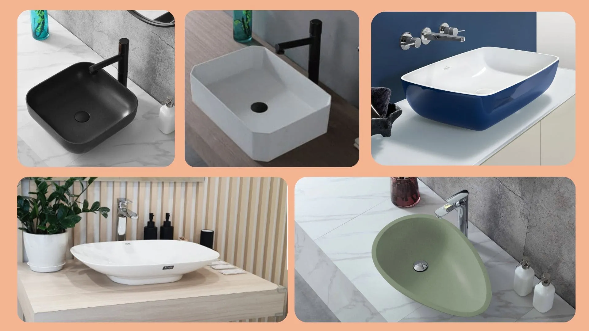 Chậu rưa bàn đá đa dạng kiểu dáng