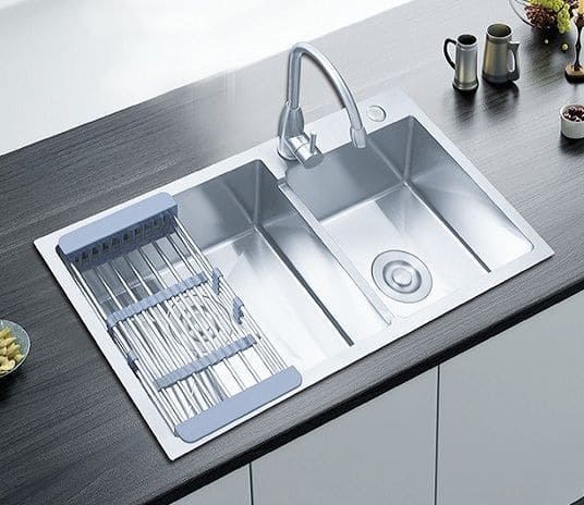 Chậu rửa bát 2 hố giá rẻ