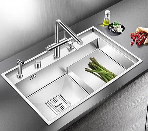 Chậu rửa bát bậc thang 1 hố Geler GL-8048