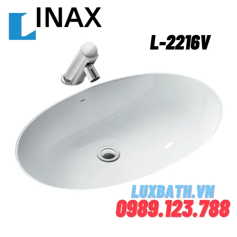 Chậu rửa mặt âm bàn đá Inax L-2216V