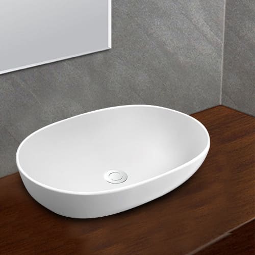 Chậu rửa mặt không chân đỡ Viglacera BS409