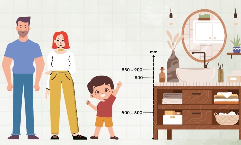 Đừng quên yếu tố chiều cao và kích thước tổng thể