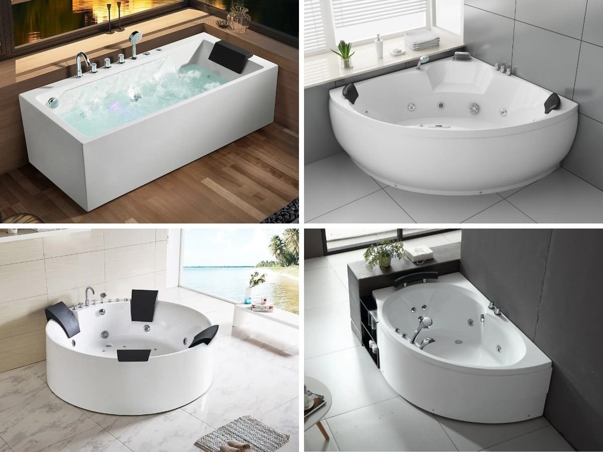 Chọn bồn tắm theo kích thước & thiết kế