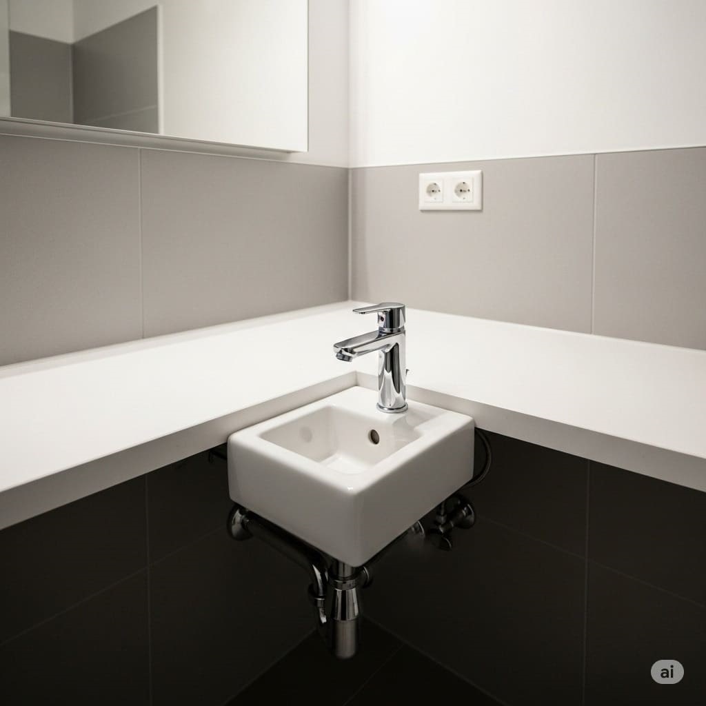  Chọn chậu quá nhỏ – vòi không phủ đủ nước