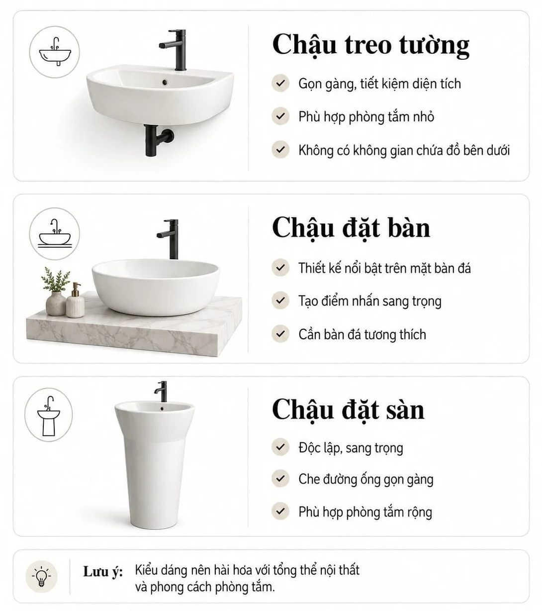 Chọn kiểu dáng phù hợp