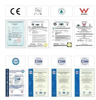 Chứng chỉ chất lượng thiết bị vệ sinh clara