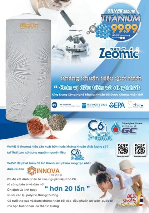 Nước nước kháng khuẩn Polymer Wave