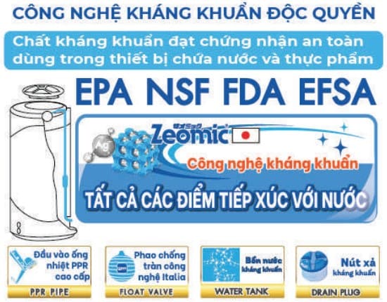 Bồn nhựa kháng khuẩn Thái Lan