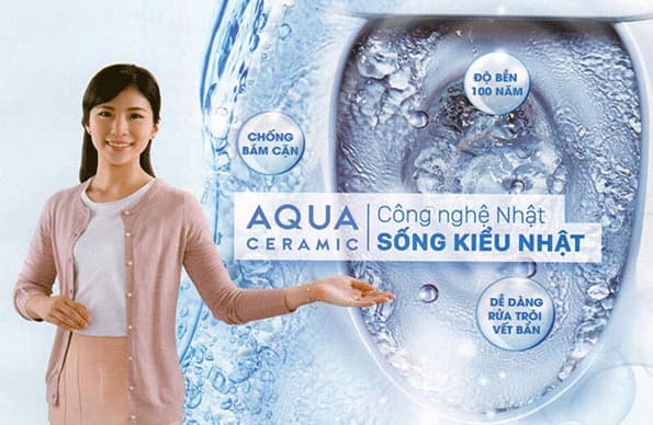 Công nghệ men Aqua Ceramic độ bền cao 