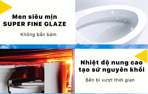 Công nghệ men sứ cao cấp – Sáng bóng, bền bỉ theo năm tháng