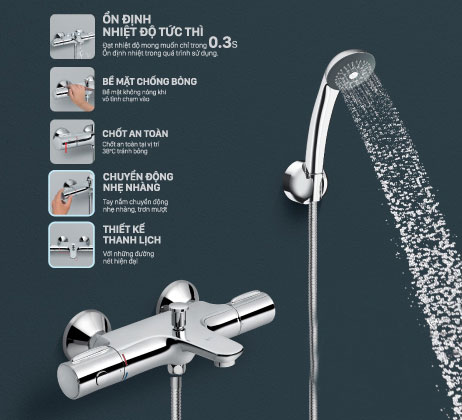 Công nghệ nổi bật của sen tắm inax 