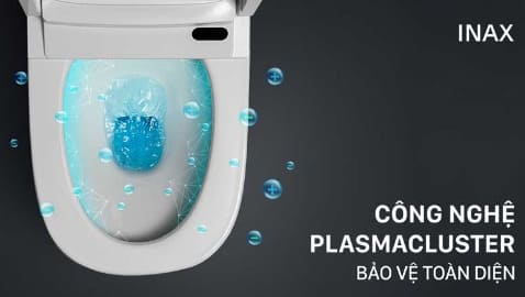 Công nghệ Plasmacluster bồn cầu inax 