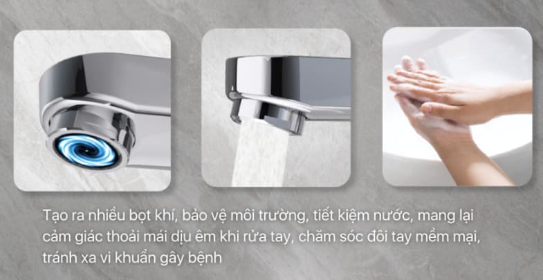 Công nghệ tạo bọt vòi chậu Inax 