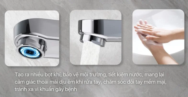 Công nghệ tạo bọt vòi chậu Inax