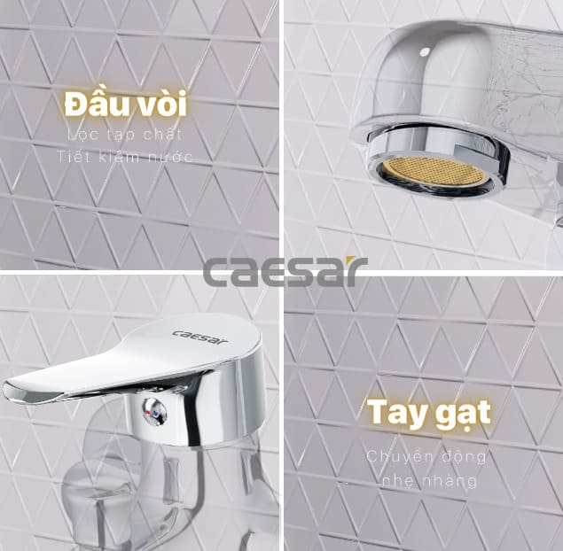 Công nghệ tiết kiệm nước sen vòi caesar