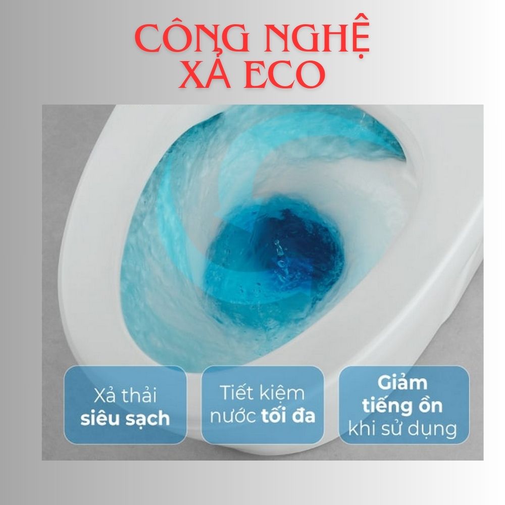 Công nghệ xả Eco siêu sạch 