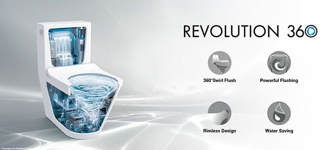 Công nghệ xả xoáy Revolution 360