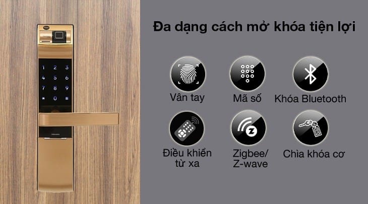 Đa dạng cách mở khóa tiện lợi