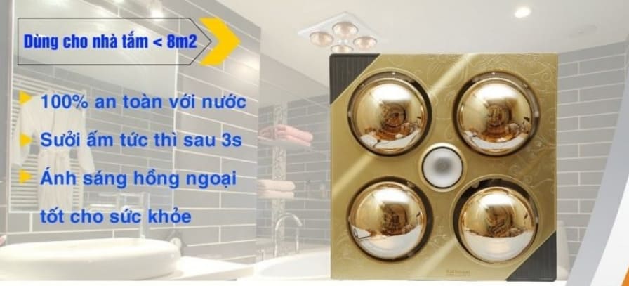 Đền sưởi nhà tắm kottmann chống nước 