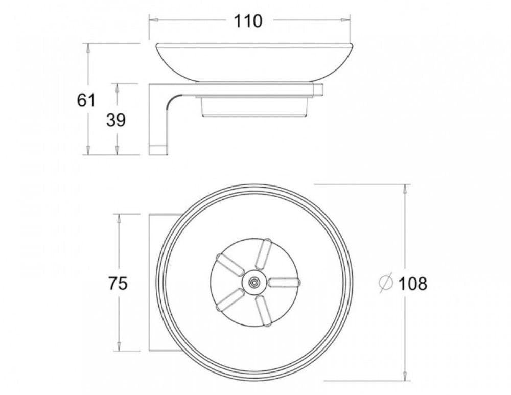 Bản vẽ kỹ thuật Chậu rửa bát 1 hố Geler GL-8243E