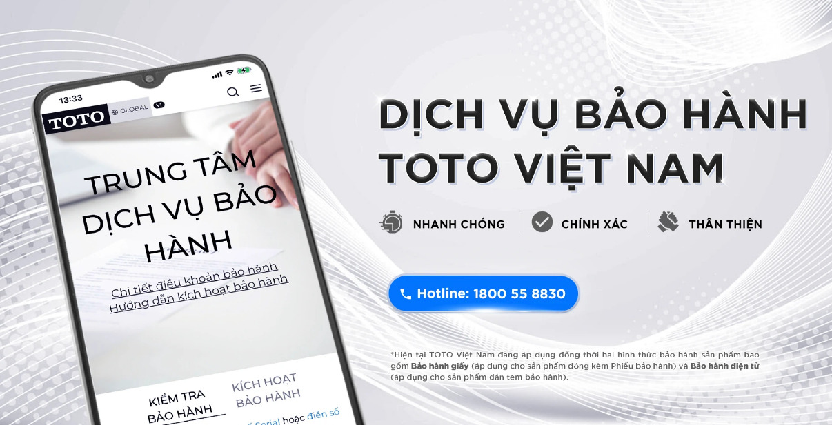 Dịch vụ bảo hành ToTo chính hãng