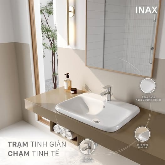 Điểm cộng khiến lavabo Inax được yêu thích