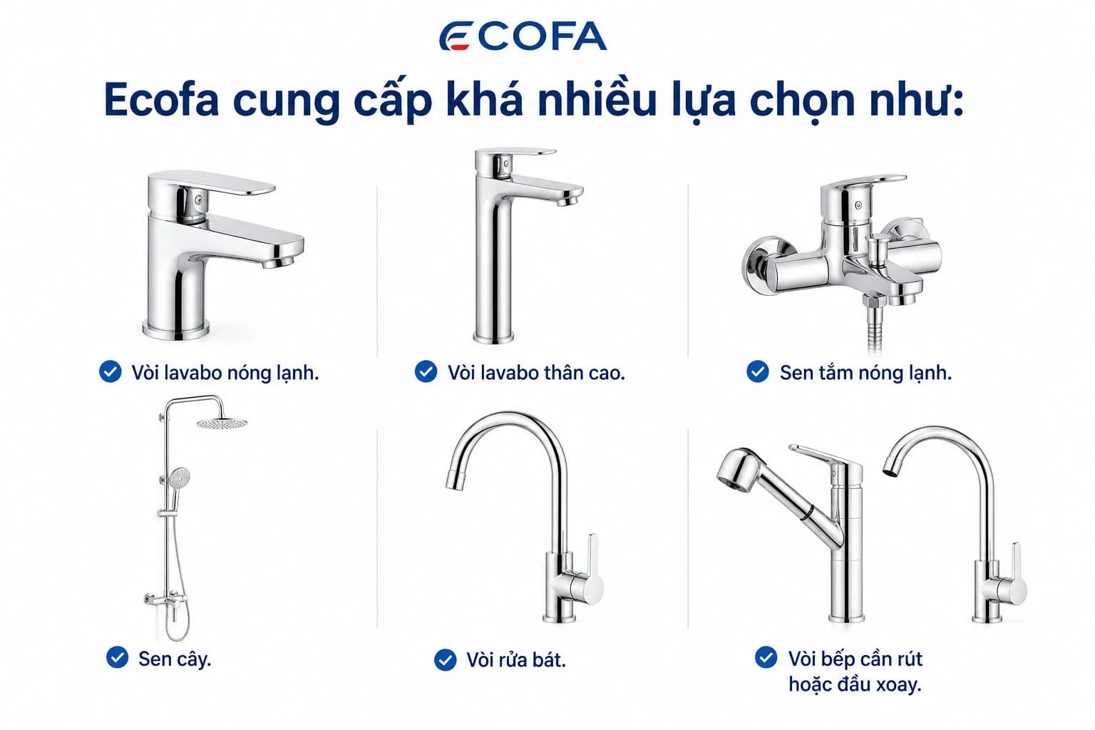 Ecofa cung cấp nhiều sản phẩm đa dạng