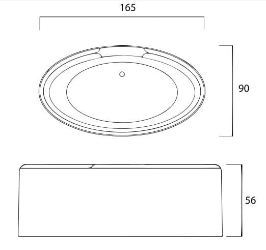 Bảng vẽ kỹ thuật Bồn tắm LOTUS Euroking EU-6066
