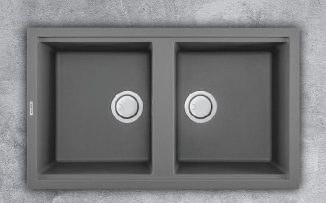 Chậu rửa bát đá 2 hố cân Malloca Titanium G-45073