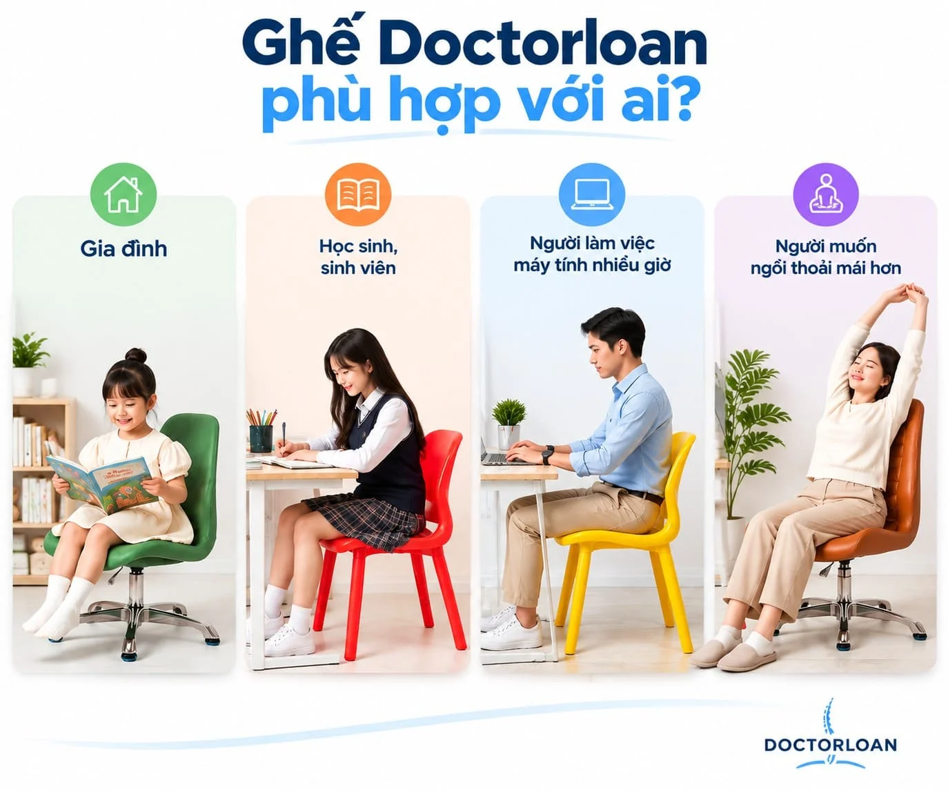 Ghế Doctorloan phù hợp cho những ai