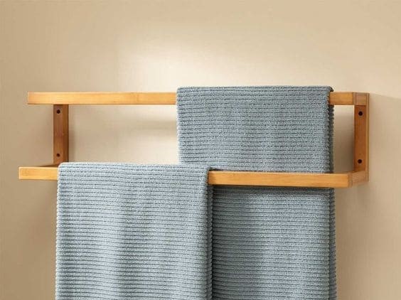 Giá treo khăn gỗ