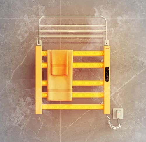 Giá sấy khăn Miken màu vàng 