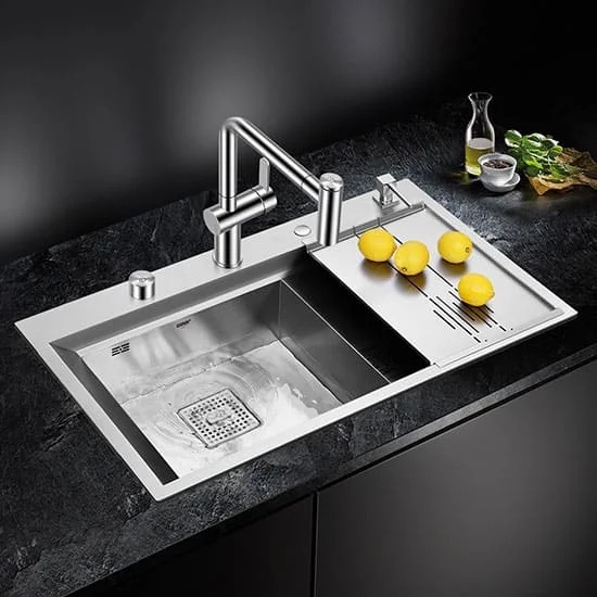 Chậu rửa bát 1 hố 1 bàn Geler GL-7648