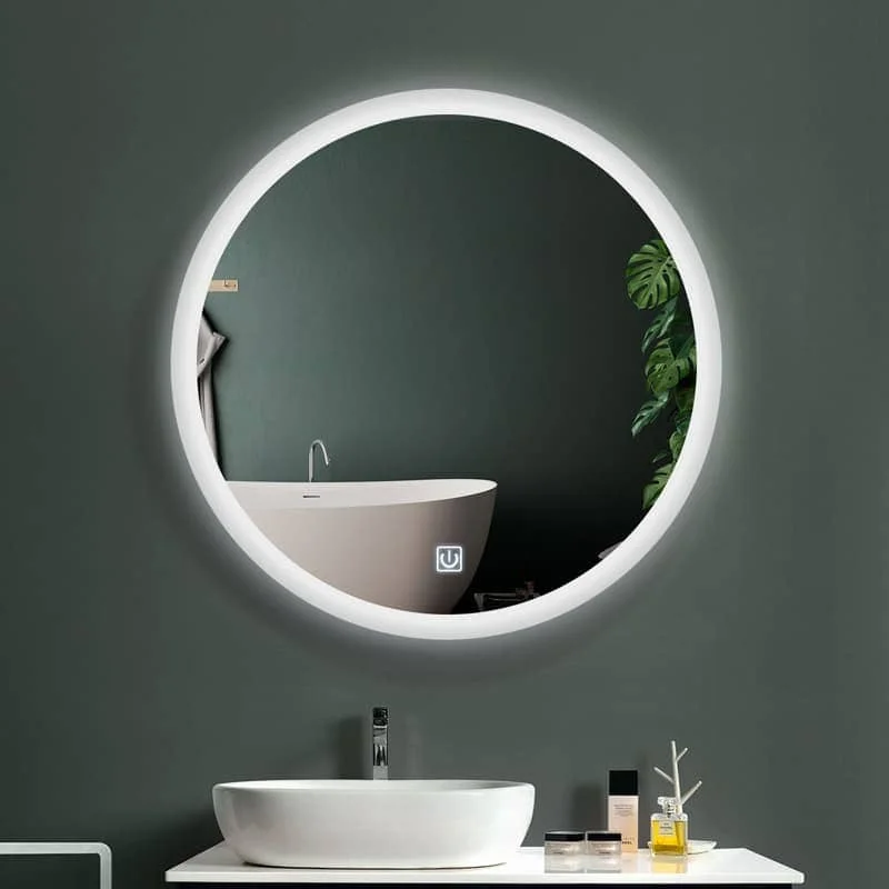 Gương đèn led treo tường nút cảm ứng