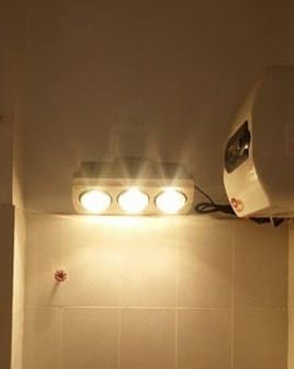 Hình ảnh thực tế đèn sưởi Kottmann