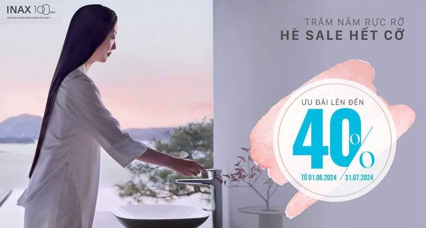 Inax khuyến mại hè 2024