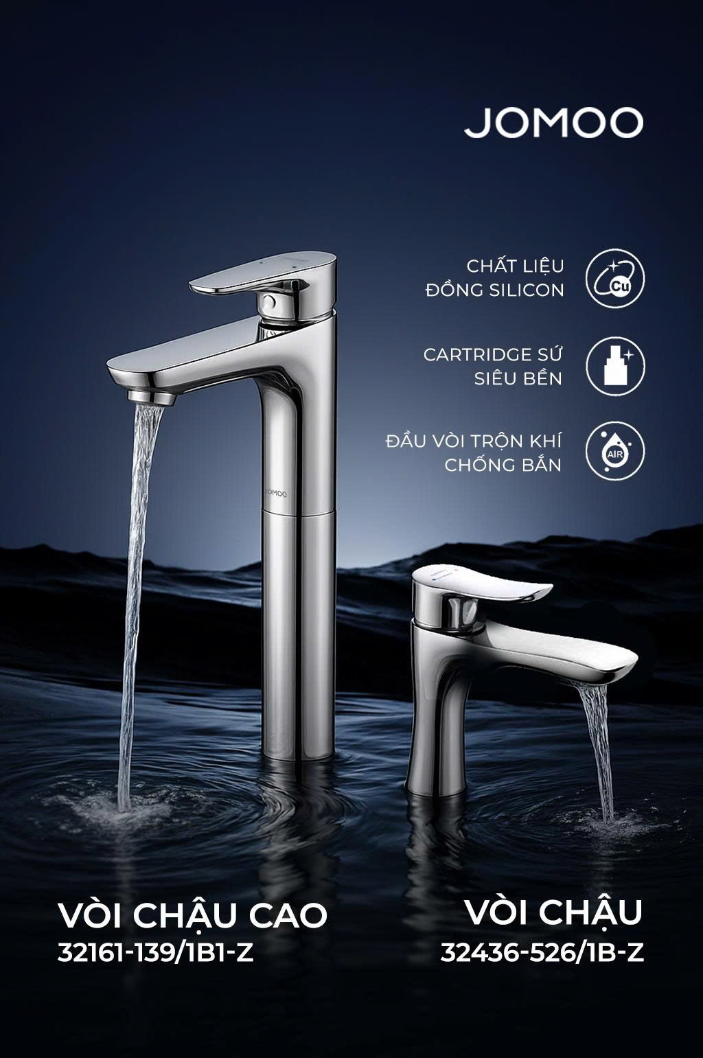 Jomoo hơi thở mới từ Trung Quốc với công nghệ thông minh 