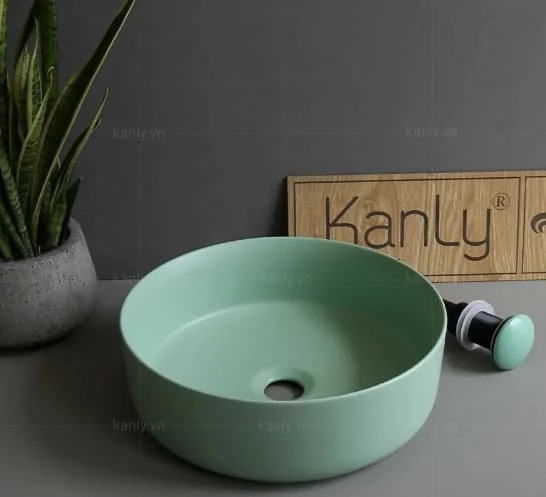 Chậu sứ màu đặt bàn Kanly