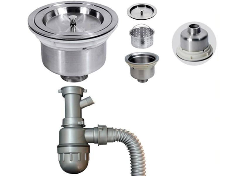 Kiểm tra bộ phận thoát nước của chậu bếp 