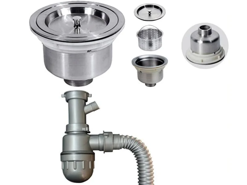 Kiểm tra bộ phận thoát nước của chậu bếp 